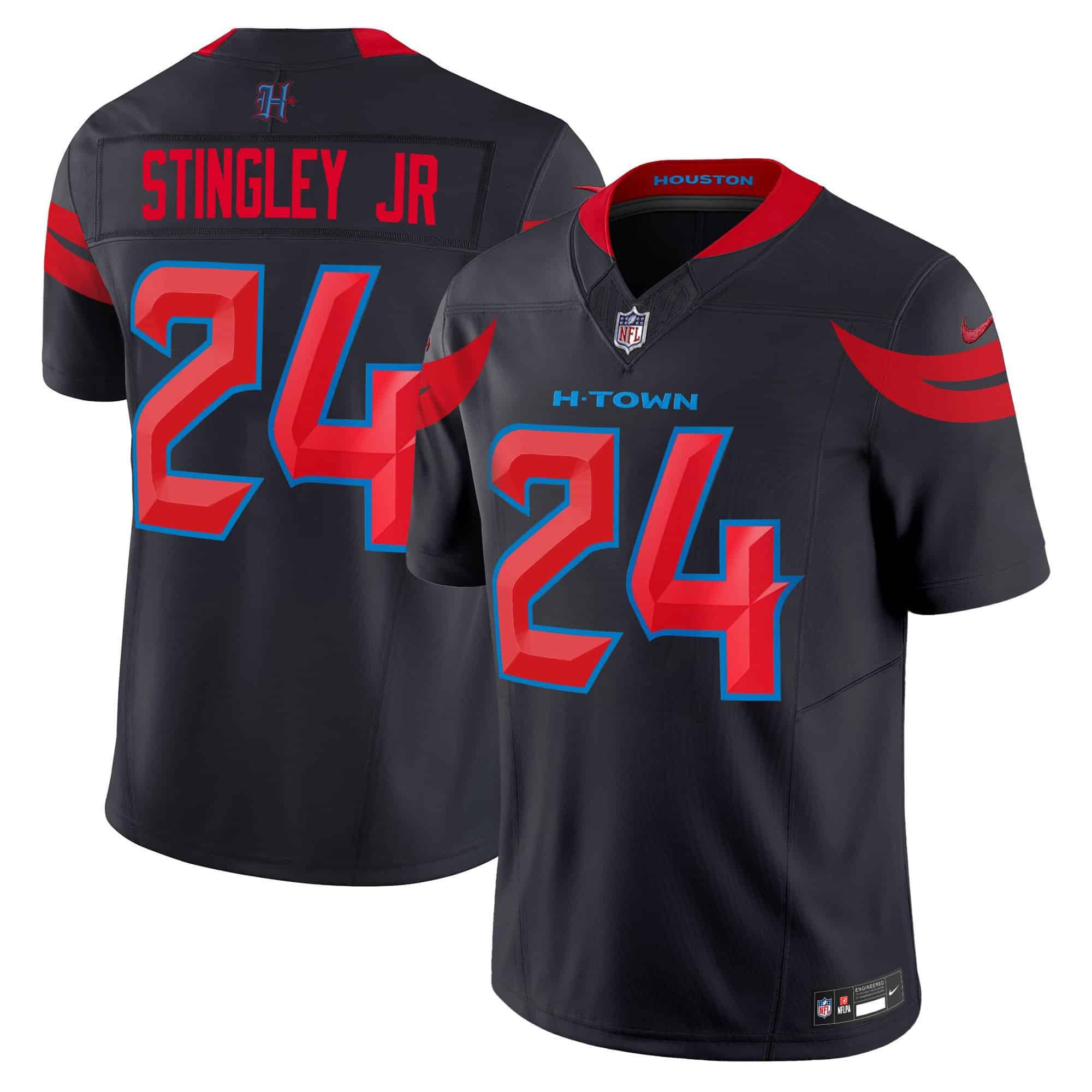 Men Houston Texans #24 Stingley jr Black 2024 Nike Vapor Limited NFL Jersey style 2->indianapolis colts->NFL Jersey